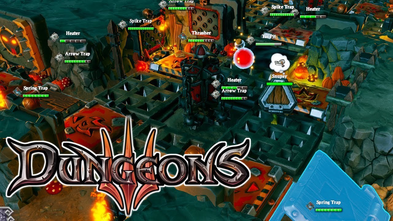 Dungeons 3: эффективная комбинация ловушек для полной остановки героев - Моё, Dungeons 3, Ловушка, Длиннопост