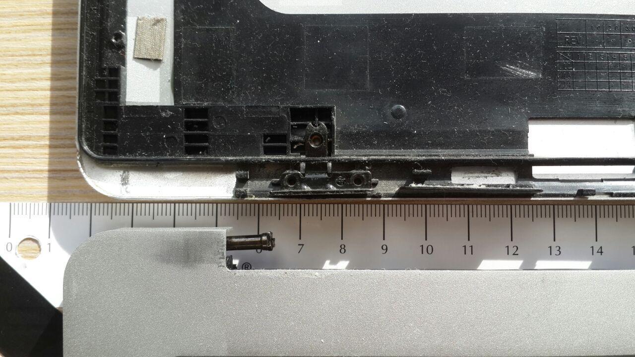 Помогите опознать петли для крышки китайского noname ноутбука - Моё, Помощь, Ремонт ноутбуков, Ремонт, Крышки, Петли матрицы, Корпус, Изолента, Длиннопост