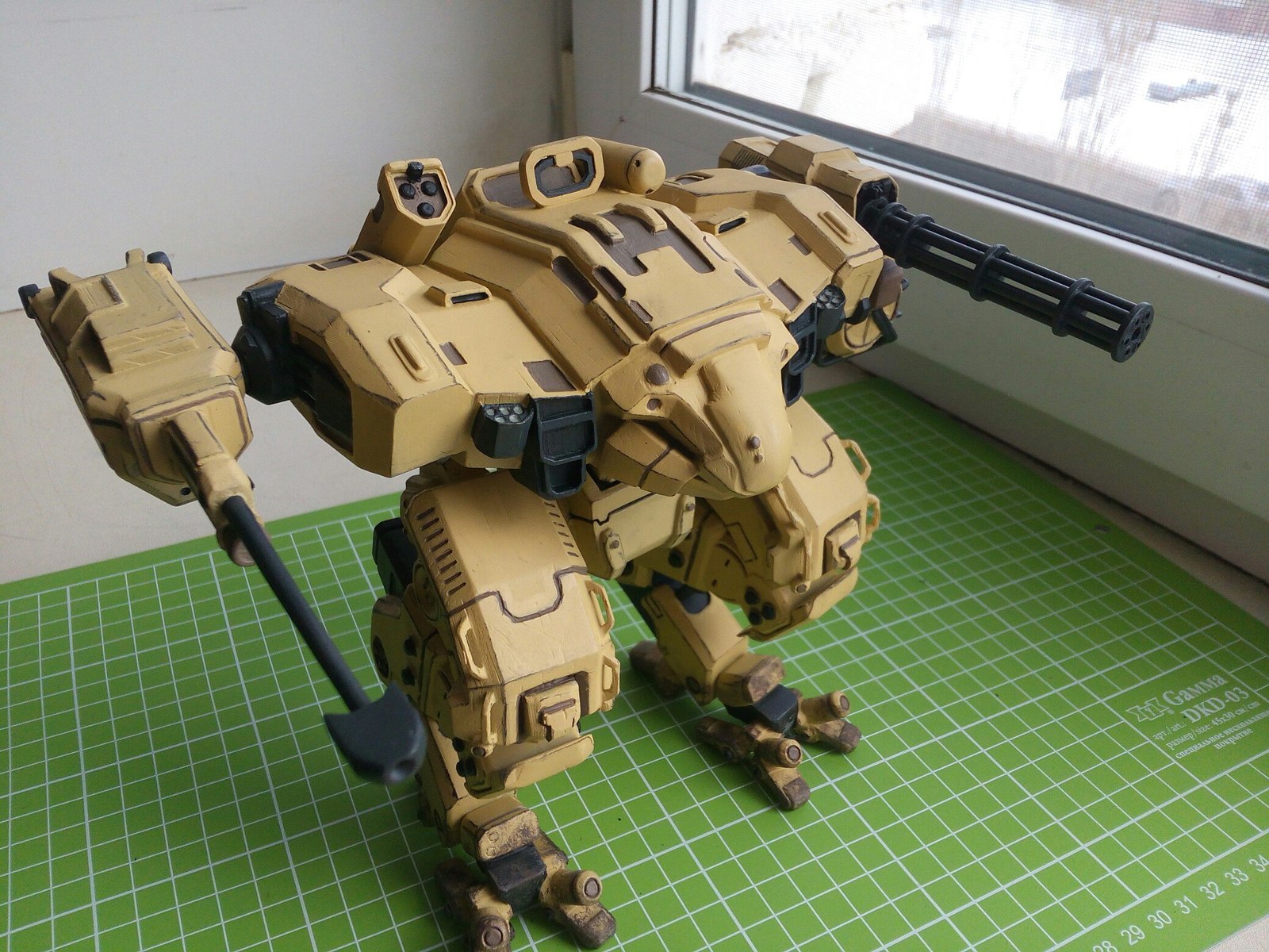 Medium Combat Mech SPWP-170 The Fiddler - My, 3D printer, Mech, Mechwarrior, Longpost, Fur