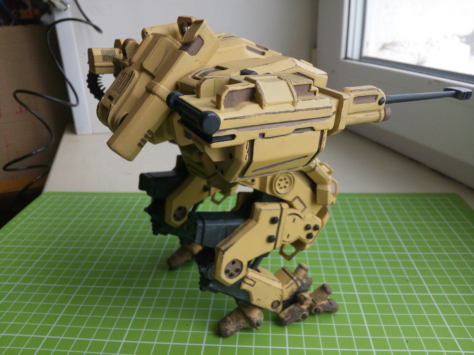 Medium Combat Mech SPWP-170 The Fiddler - My, 3D printer, Mech, Mechwarrior, Longpost, Fur