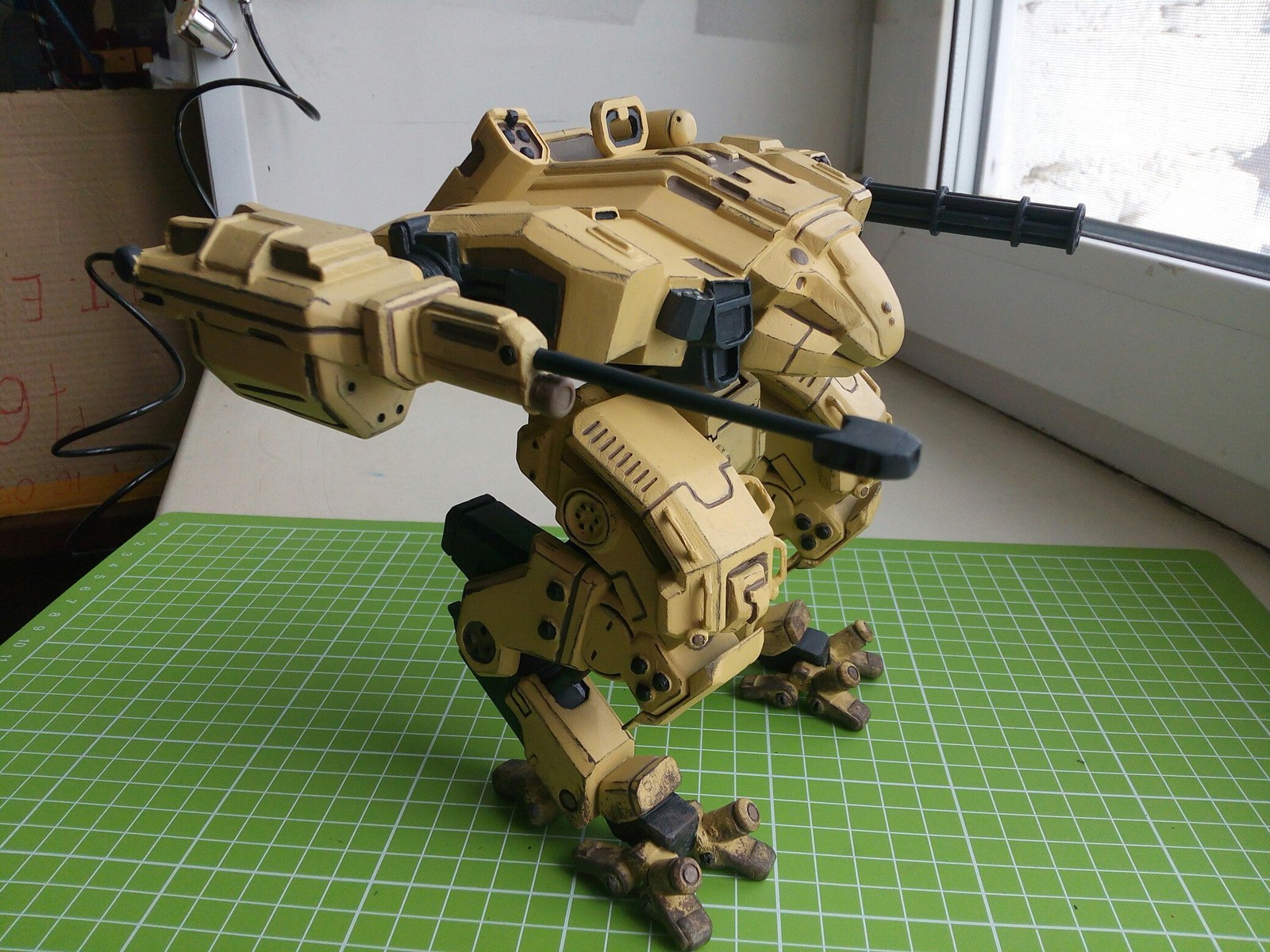 Medium Combat Mech SPWP-170 The Fiddler - My, 3D printer, Mech, Mechwarrior, Longpost, Fur