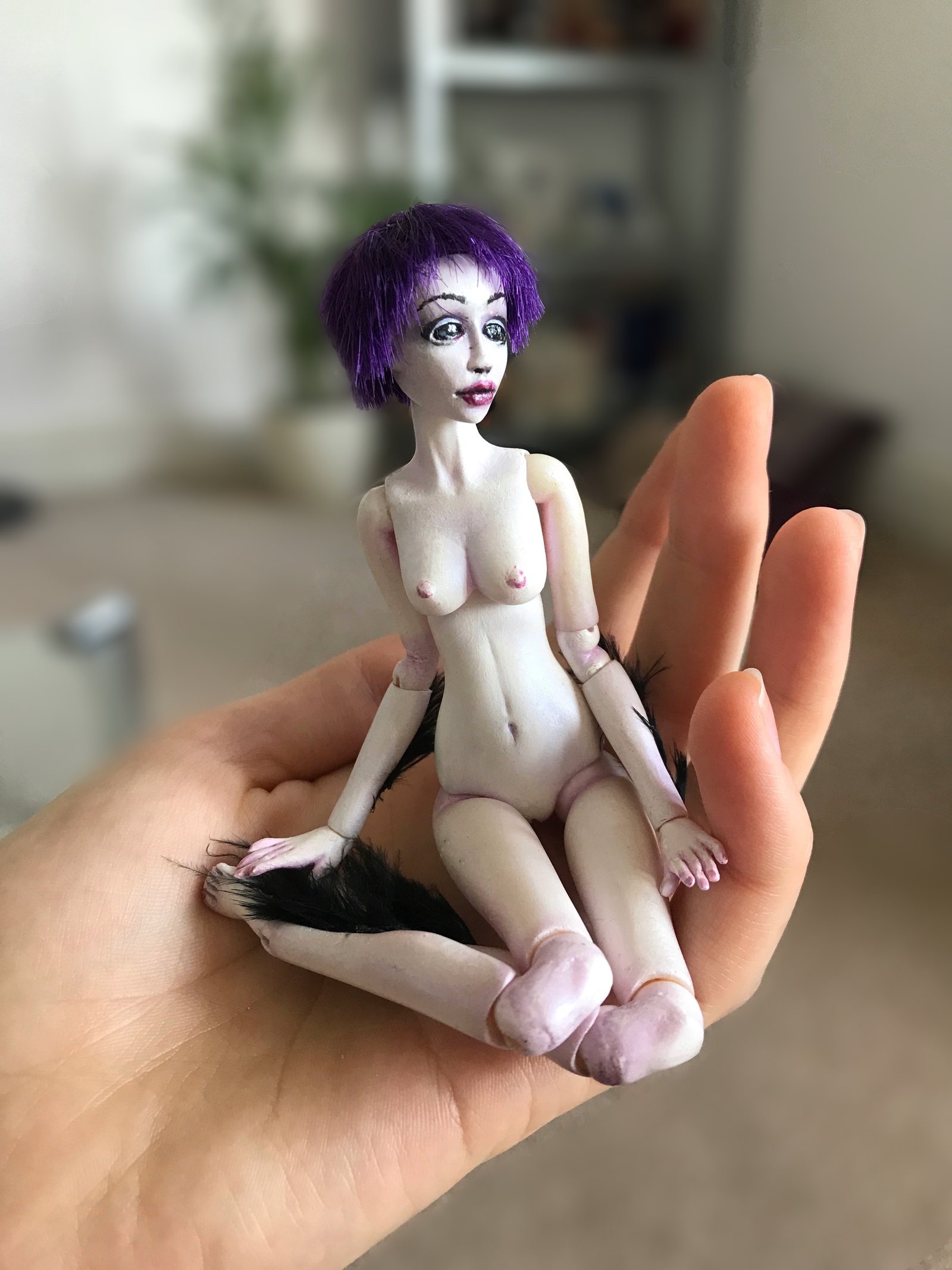 Articulated epoxy dolls - My, Jointed doll, Epoxy resin, With your own hands, The photo, Creation, Miniature, Longpost