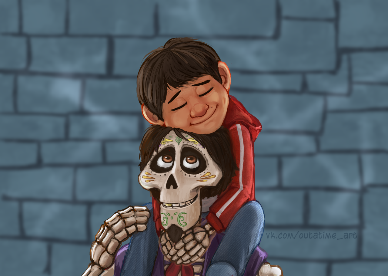 Grandpa Hector - My, Drawing, Digital drawing, The Mystery of Coco, Art, Fan art, Friday tag is mine, Spoiler