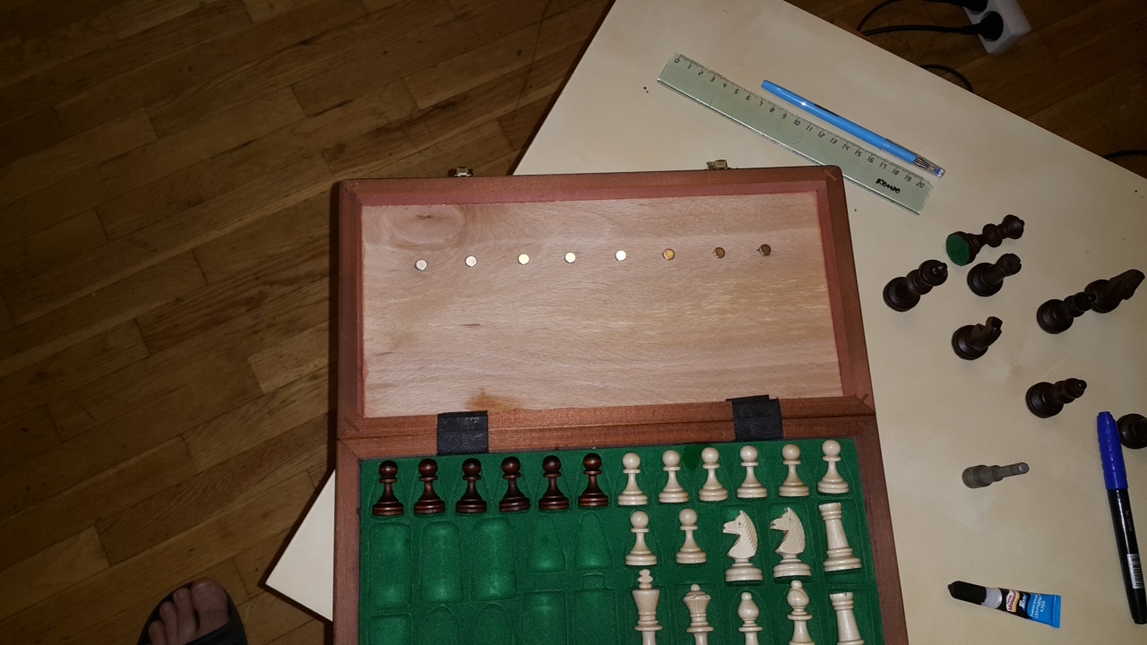 Wooden chess with magnets - My, Chess, Craft, With your own hands, Longpost, , The photo