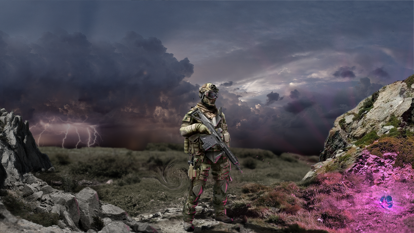 Returns to the zone - My, Stalker, 2D, Game art, Military, , Zone