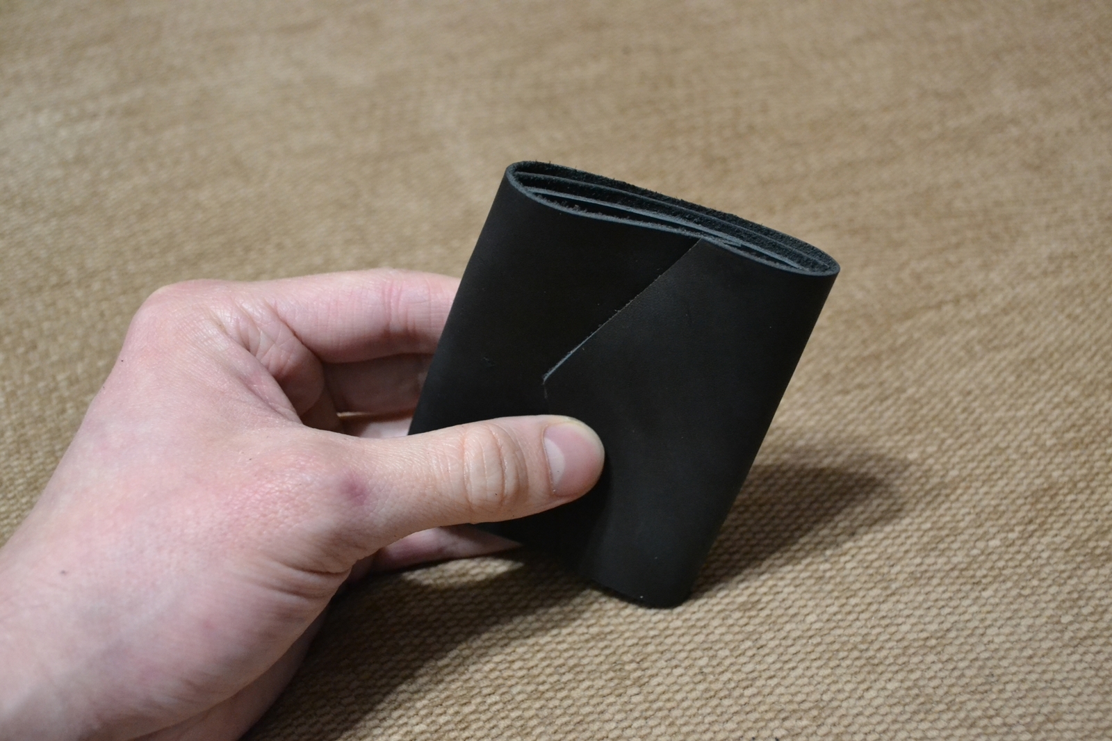 T - wallet. Worklog. - My, Leather, Wallet, Purse, With your own hands, Worklog, Handmade, Longpost