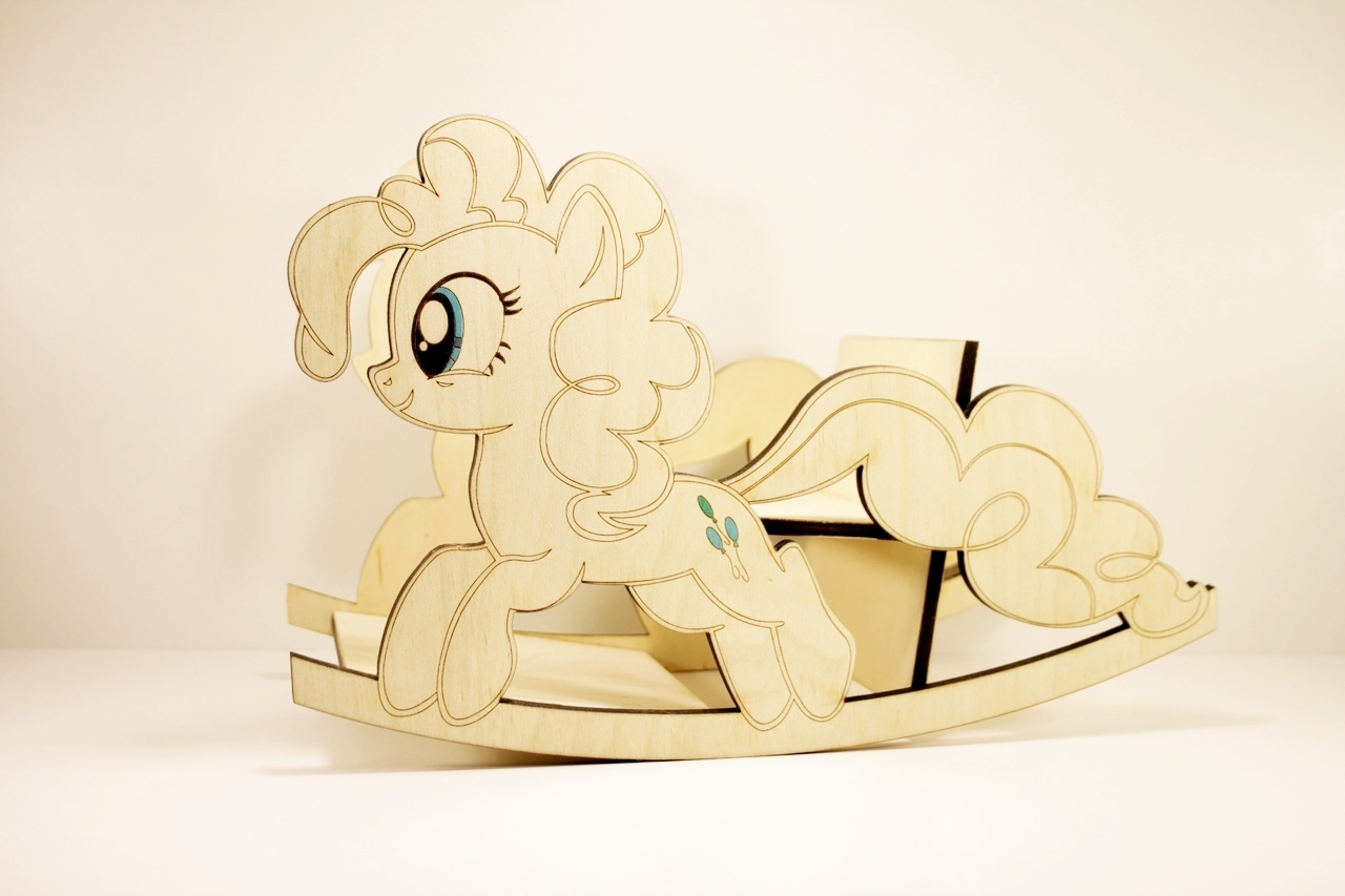 Plywood pony. - My, My little pony, Crafts, Laser engraver, Longpost