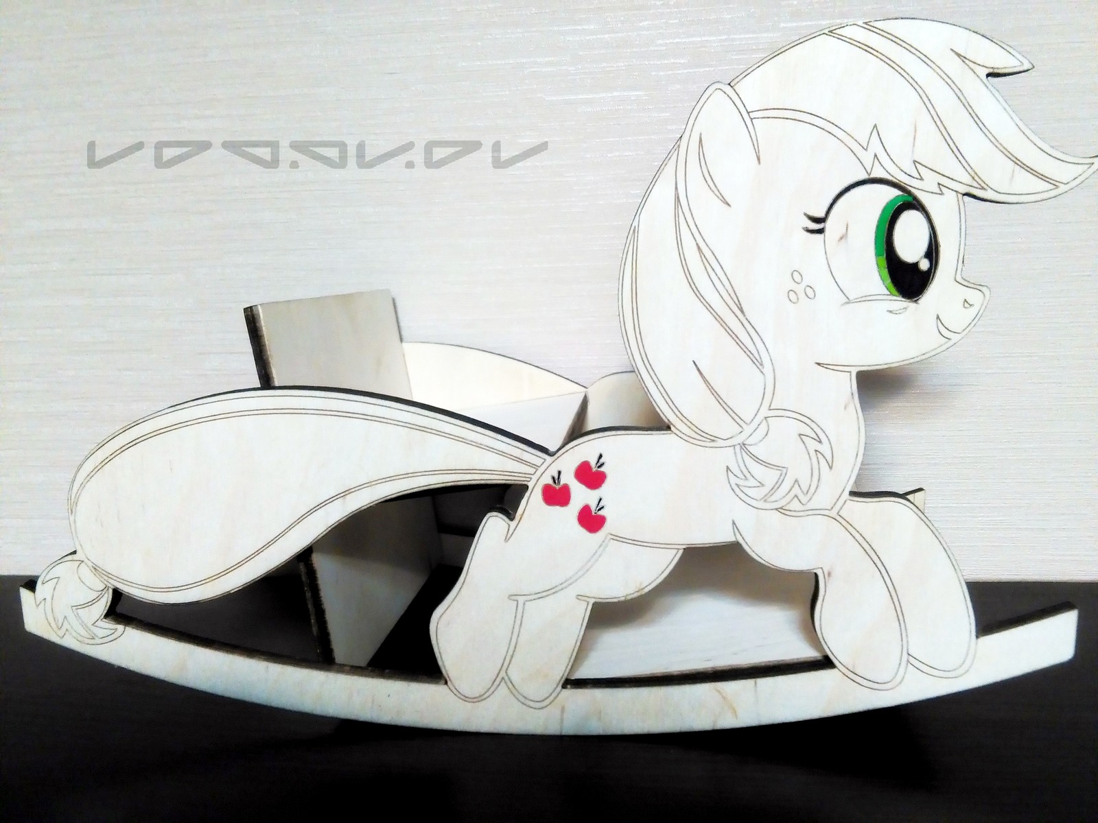 Plywood pony. - My, My little pony, Crafts, Laser engraver, Longpost