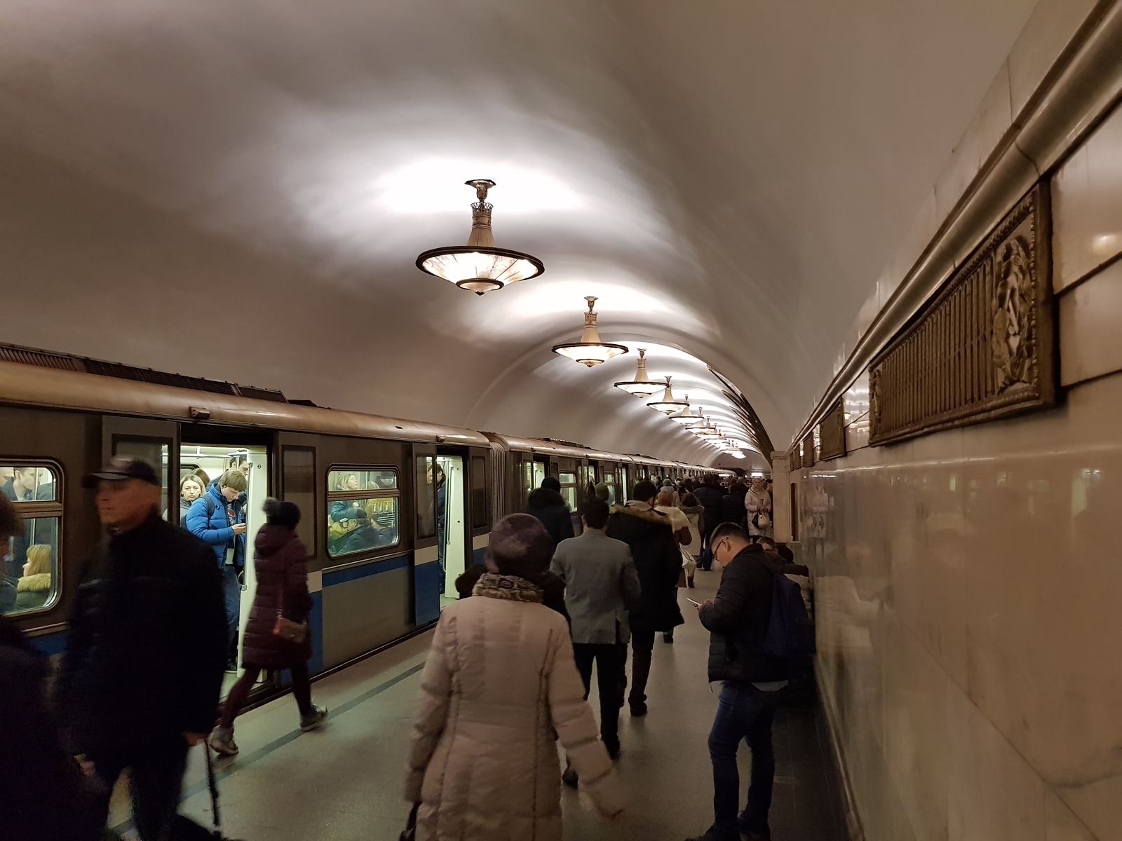 Novoslobodskaya metro station. - My, Metro, Novoslobodskaya, Excursion, Moscow, Longpost