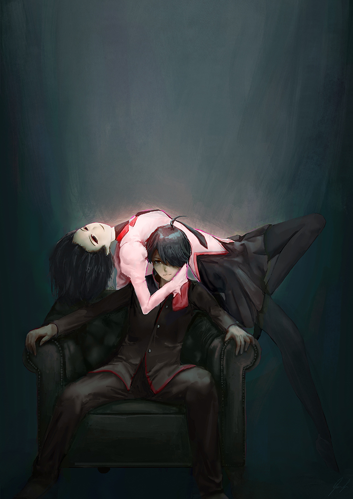 Owarimonogatari - Anime art, Anime, Monogatari series, Araragi koyomi, Ougi Oshino, Cheesewoo