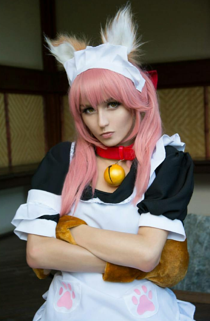 Girls and ears) - Girls, Cosplay, Tamamo no mae, , Longpost