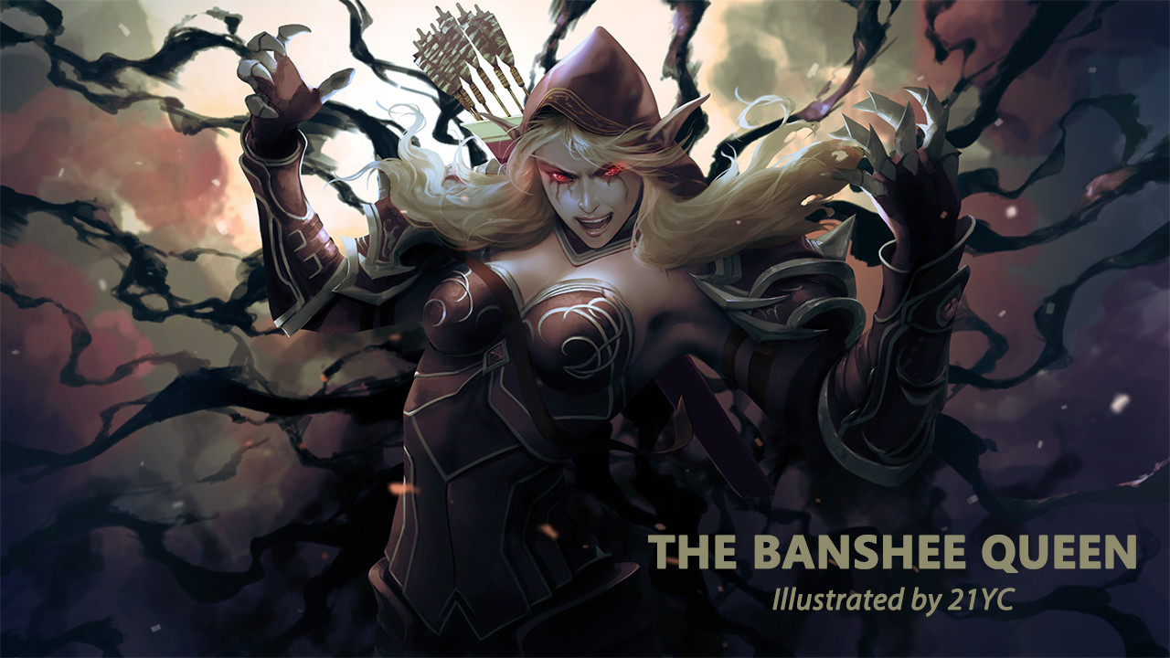 The Banshee Queen Art - Wow, World of warcraft, Warcraft, Art, 21yc, Sylvanas, Sylvanas Windrunner