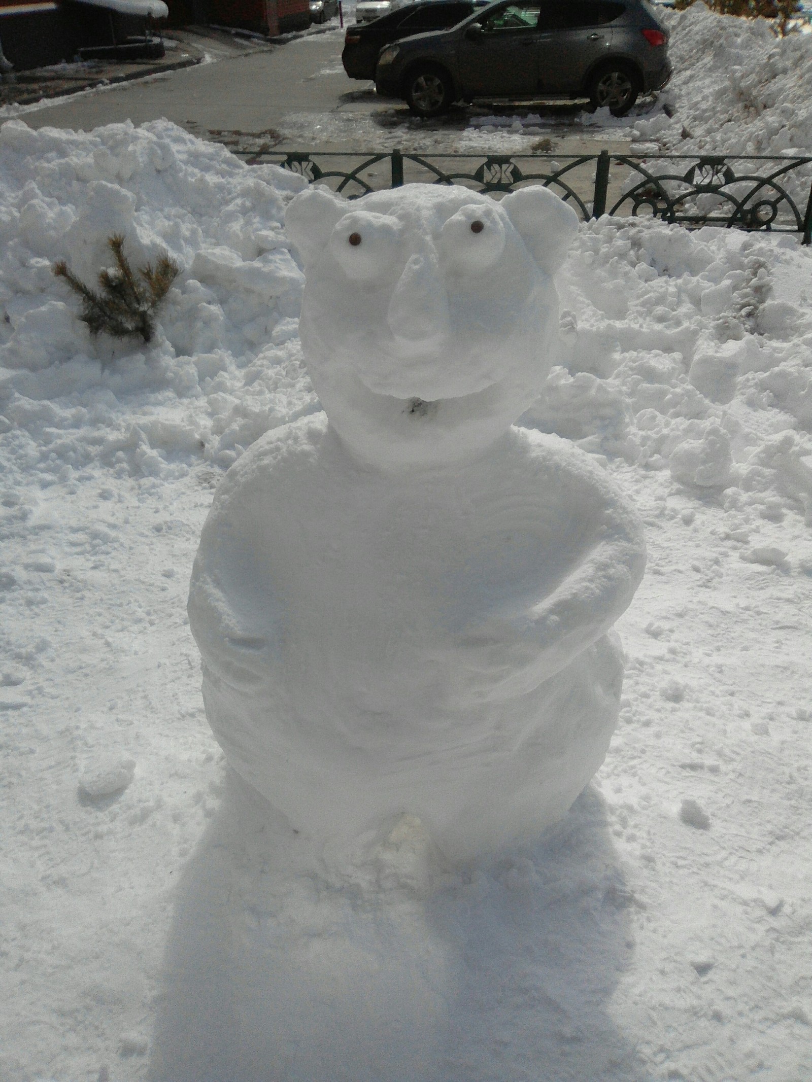 Winter, goodbye! - My, snowman, With your own hands, Longpost