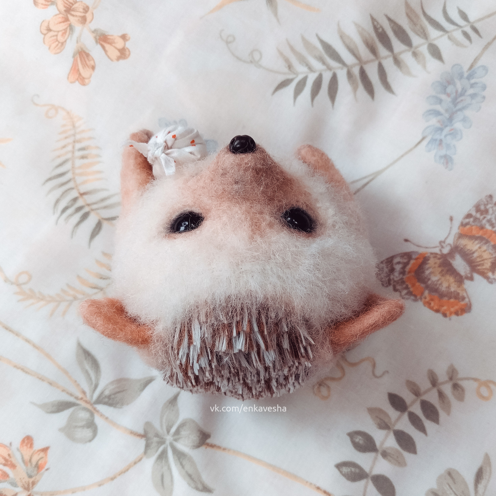 Hedgehog - My, Dry felting, Author's toy, Needlework with process, Needlework, Handmade, Hedgehog, Longpost, The photo