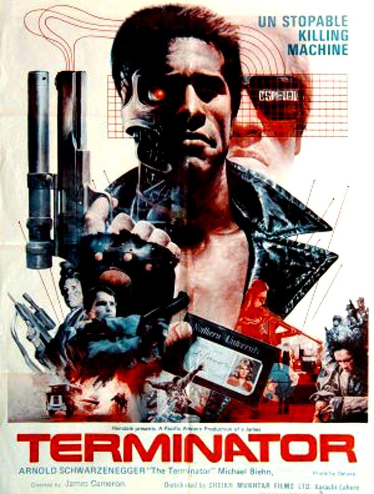 Terminator 1984 Covers in different countries, posters and new art. - Terminator, Arnold Schwarzenegger, VHS, , Longpost, Film posters