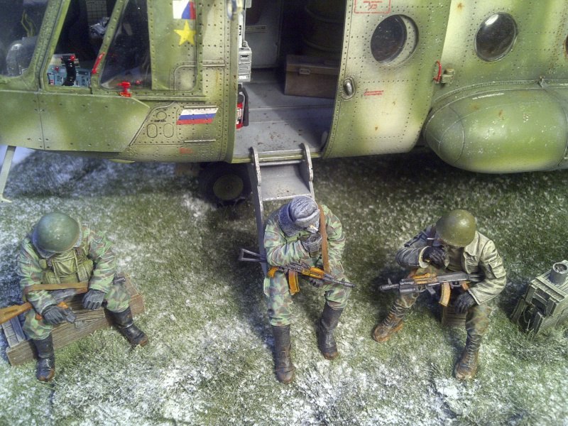 Workaholic MI-8. Diorama - Stand modeling, Modeling, Not mine, Mi-8, Diorama, Longpost, The photo