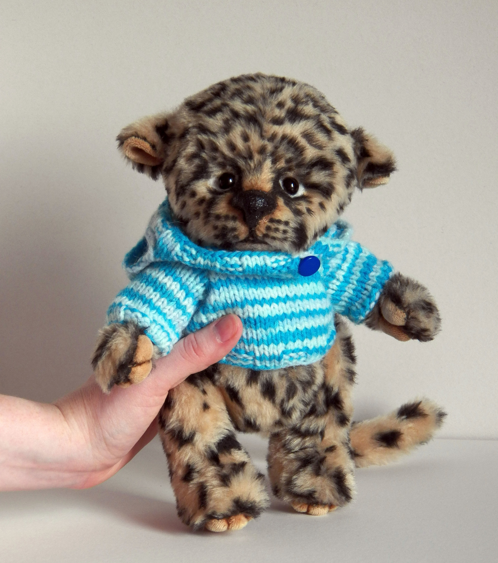 Here is such a leopard turned out :-) - My, Leopard, cat, Spotted, , Soft toy, Handmade, Longpost, Needlework without process