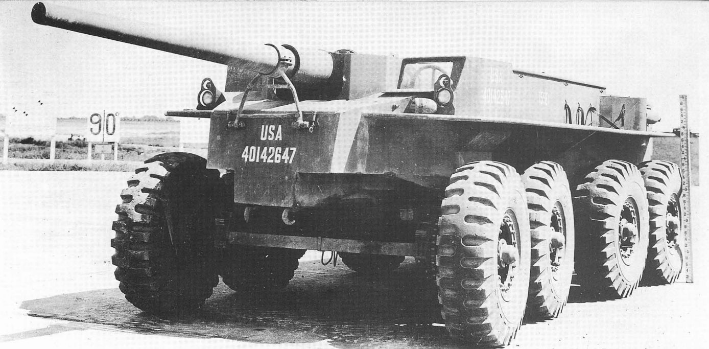 Wheeled self-propelled guns T55/T55E1 - , , Sau, Self-propelled gun, The Second World War, , Longpost, Video