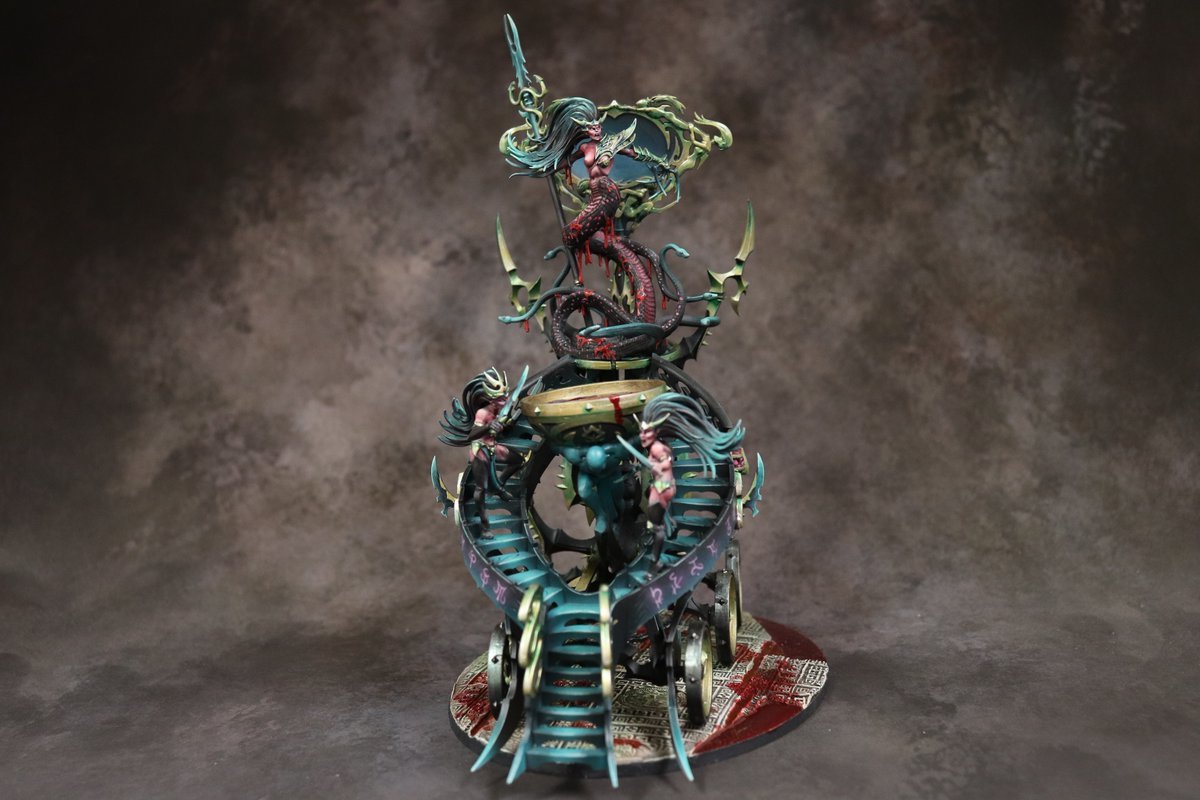 Avatar of Khaine and the Bloodwrack Shrine by Vincent Venturella - Warhammer: Age of Sigmar, Daughters of Khaine, Миниатюра, Длиннопост