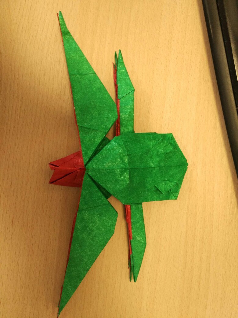 Origami Tree Frog (Satoshi Kamiya) - Моё, Оригами, Origamipro, Лягушки, Ручная работа, Satoshi Kamiya, Лига оригами, Длиннопост