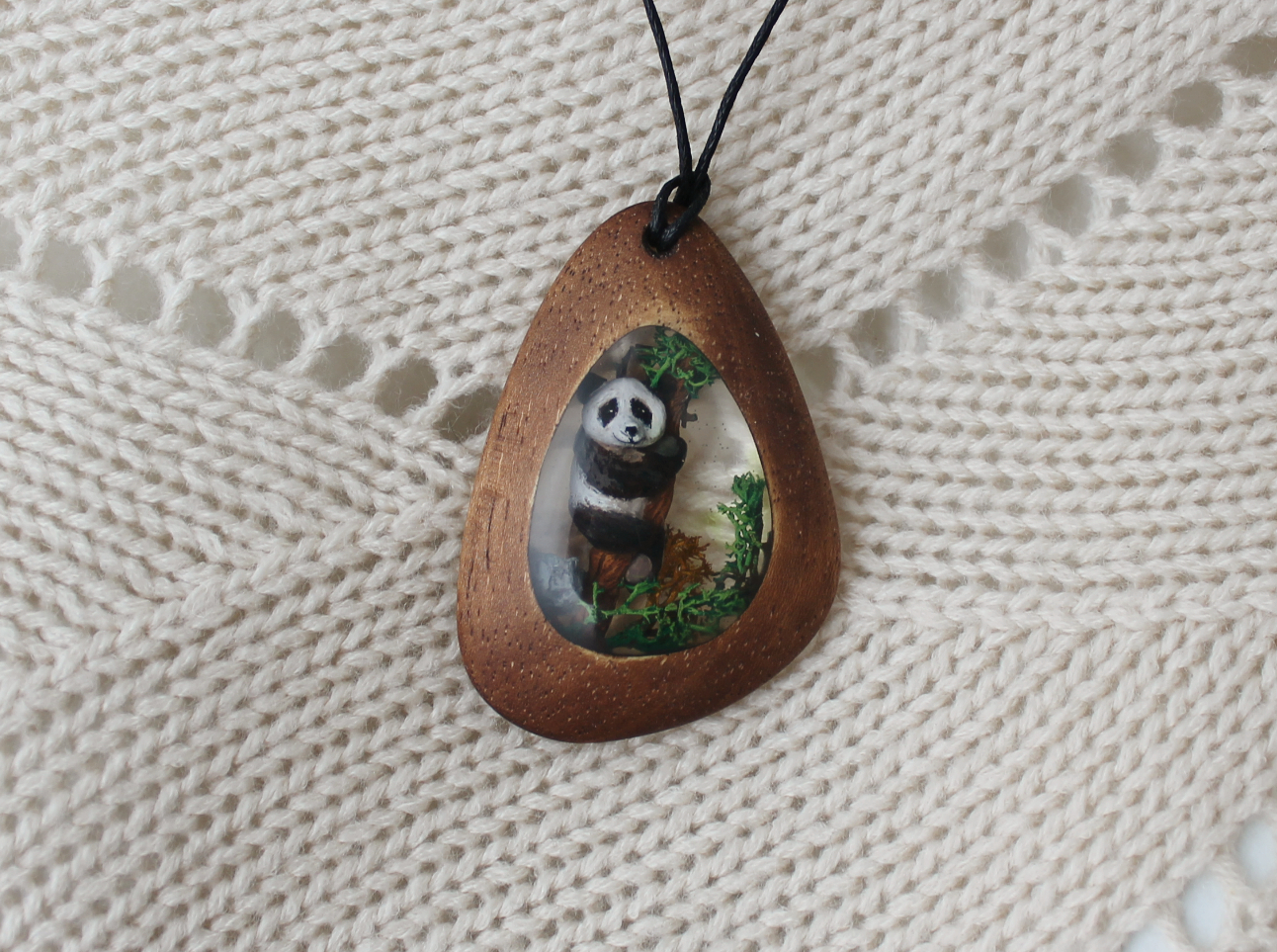 Zoo in miniature - My, My, Handmade, Needlework, Pendant, Raccoon, Husky, Panda, Handmade, Longpost