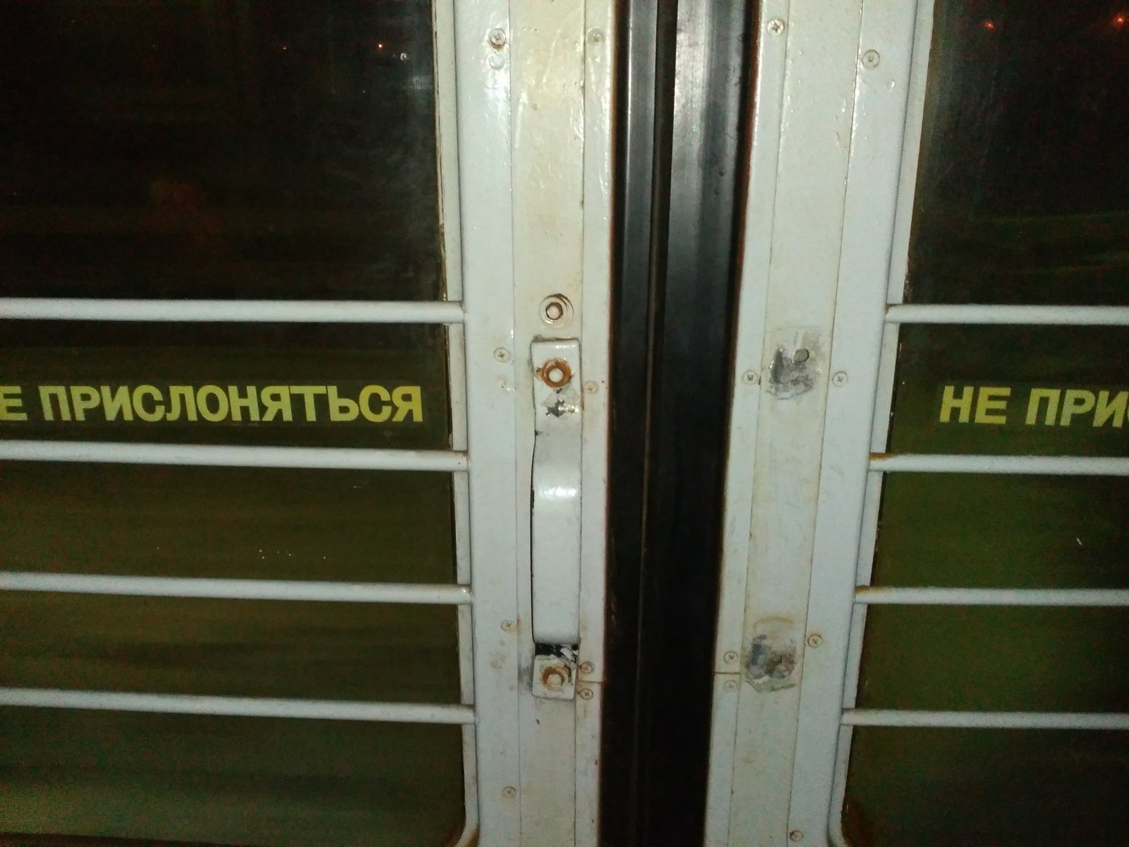 The doors of our electric train are semi-automatic. - My, Suburban trains, Door, Pen, Automatic doors, Humor, A train, Suburb, Moscow, Train