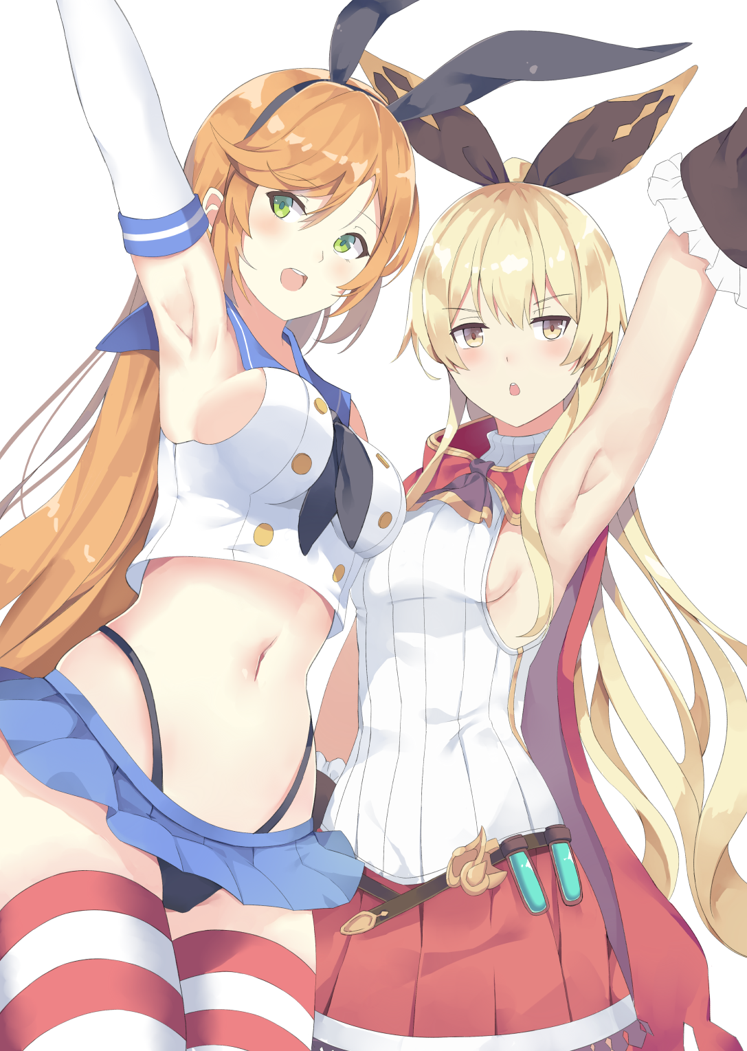 Shimakaze x Clarisse - Kantai collection, Shimakaze, Clarisse, Granblue fantasy, Anime, Anime art