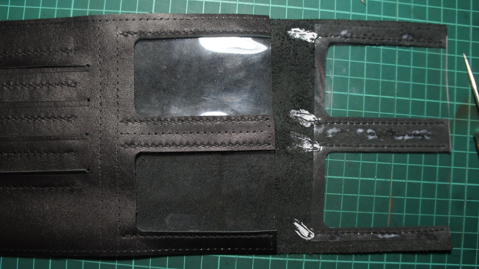 Skin work. Wallet for autodocuments. - My, My, Leather, Handmade, Wallet, Longpost, Needlework with process, Ilyamuromskiy