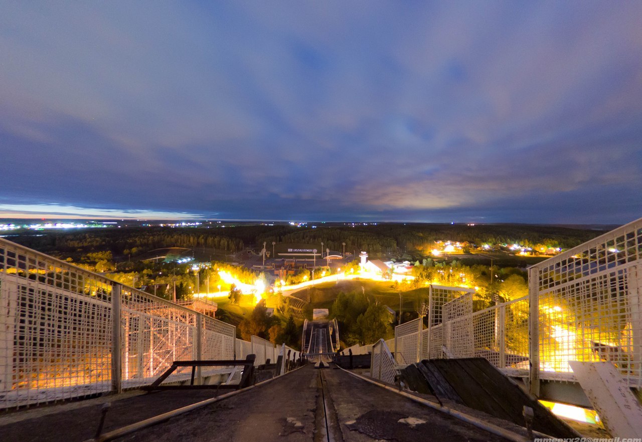 Abandoned ski jump in the sports complex Raubichi (Belarus) - My, Republic of Belarus, , Skis, Urbanphoto