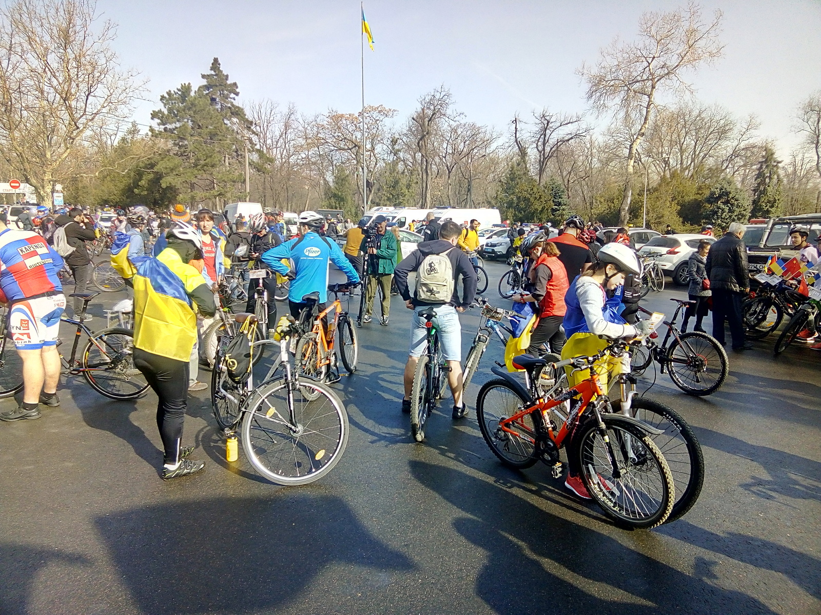 Bicycle race-bicycle rally Odessa sotka 2018 - My, Cycling, , , , Longpost, Bicycle racing