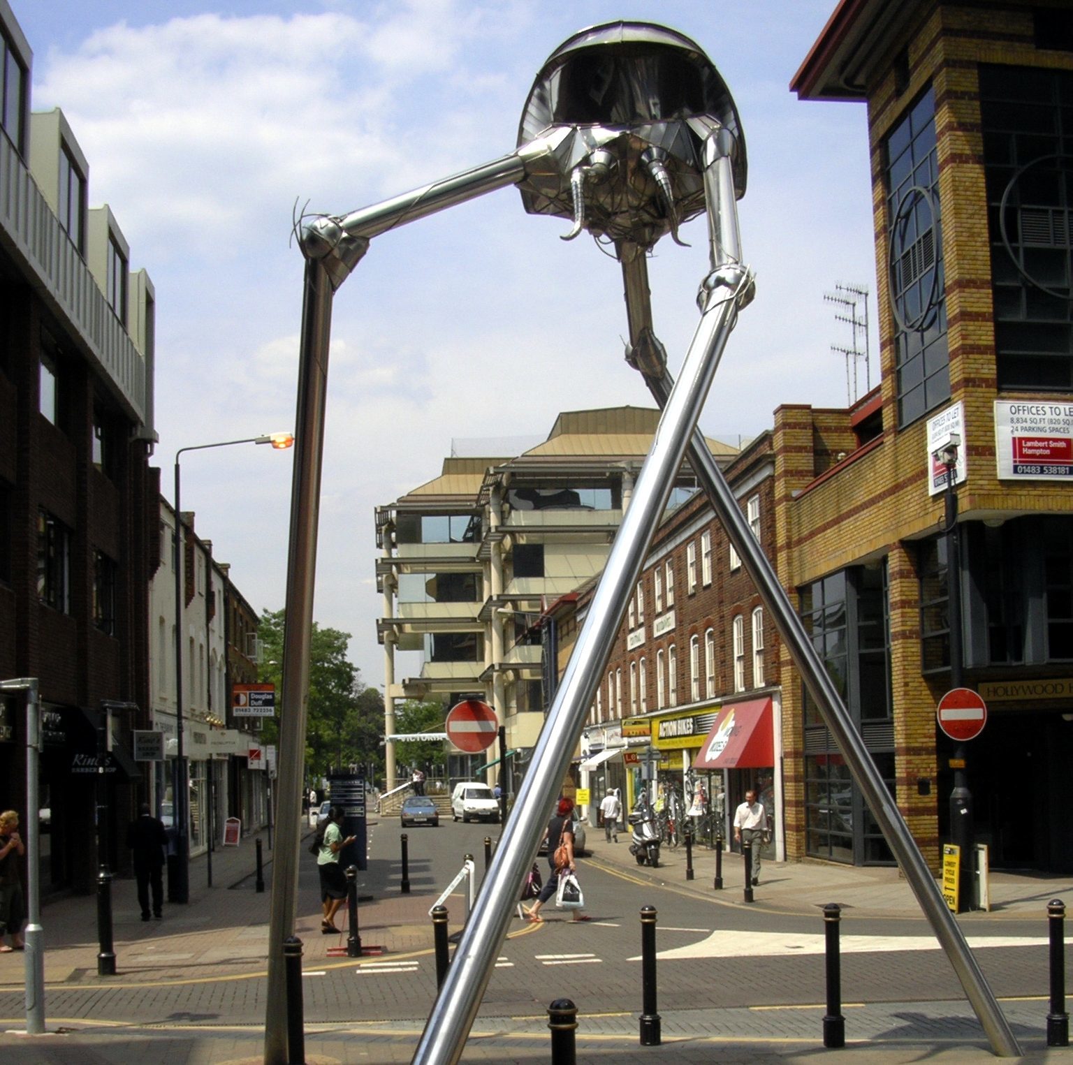 UK, Woking. - Books, Science Fiction Writers, , H.G. Wells, Monument, Literature, Classic, Great Britain