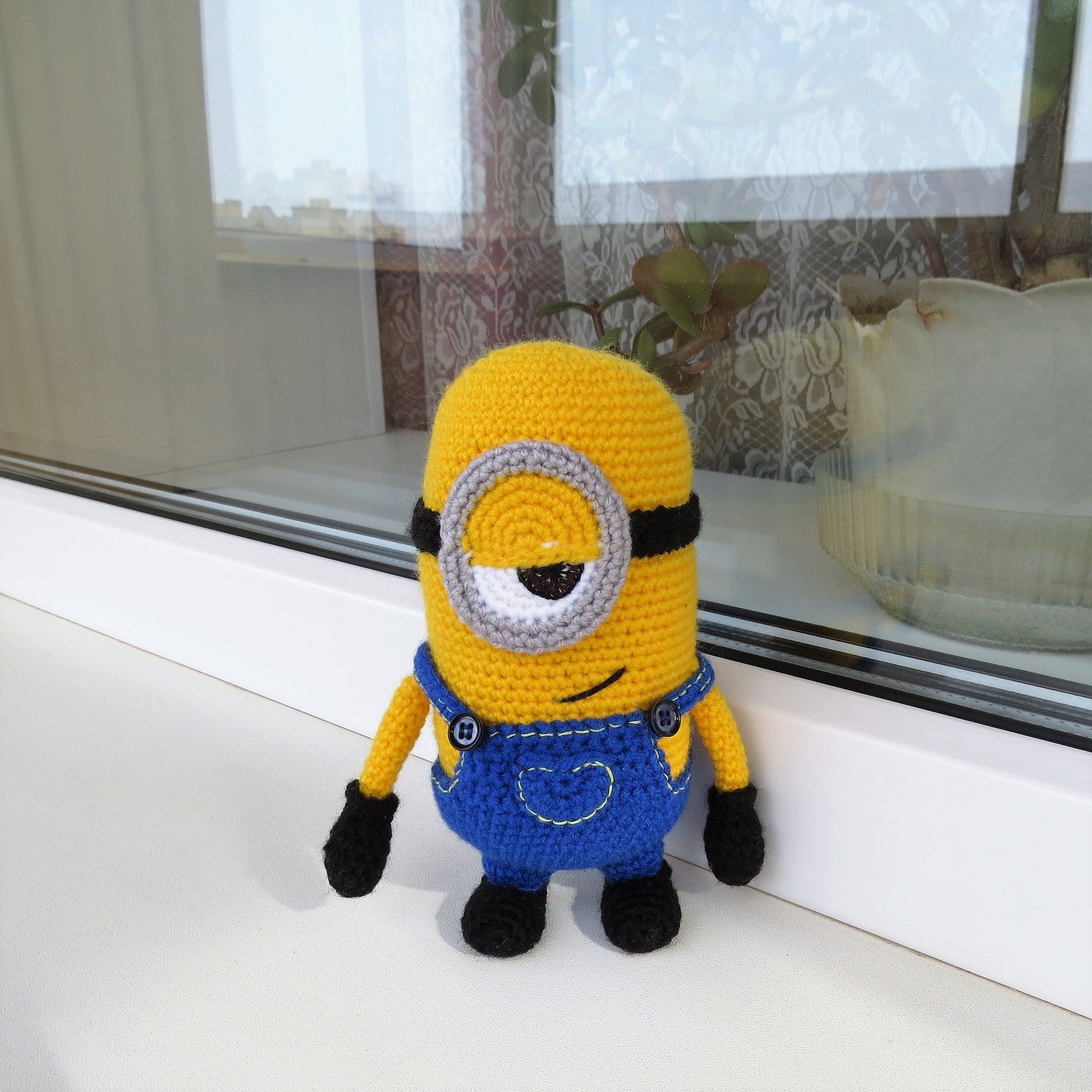 Minion Stuart - My, Minions, Needlework, Needlework without process, Knitting, Crochet, Knitted toys, Cartoons