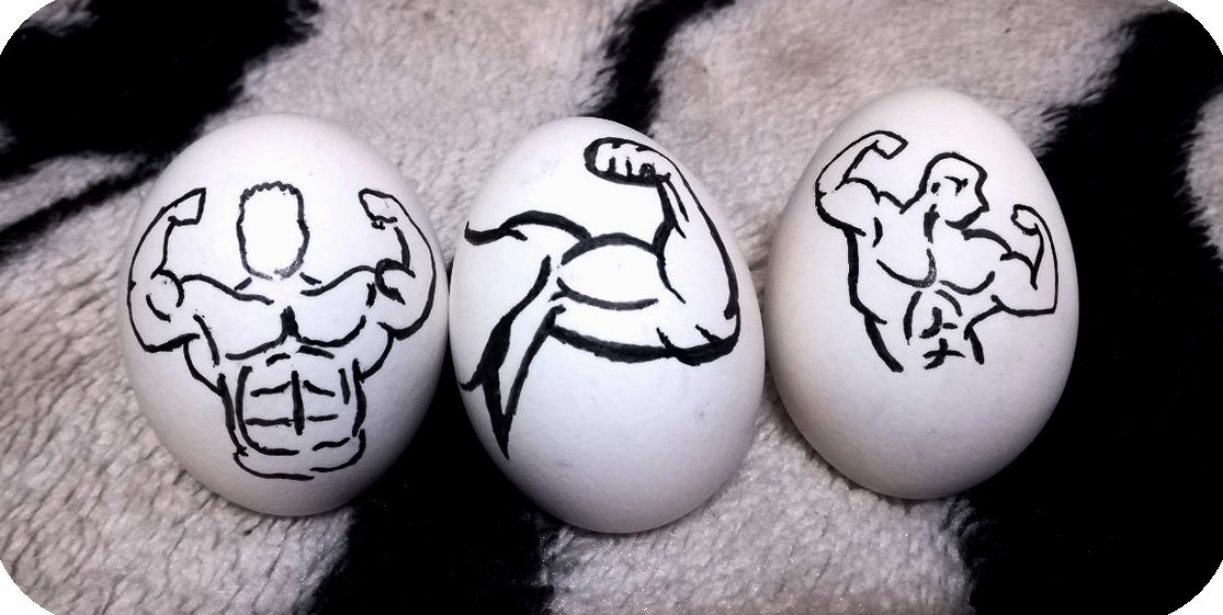 Hard boiled eggs ... Well, or hard boiled eggs ... - My, Sport, Тренер, Sports Tips, Easter, Eggs, Holidays