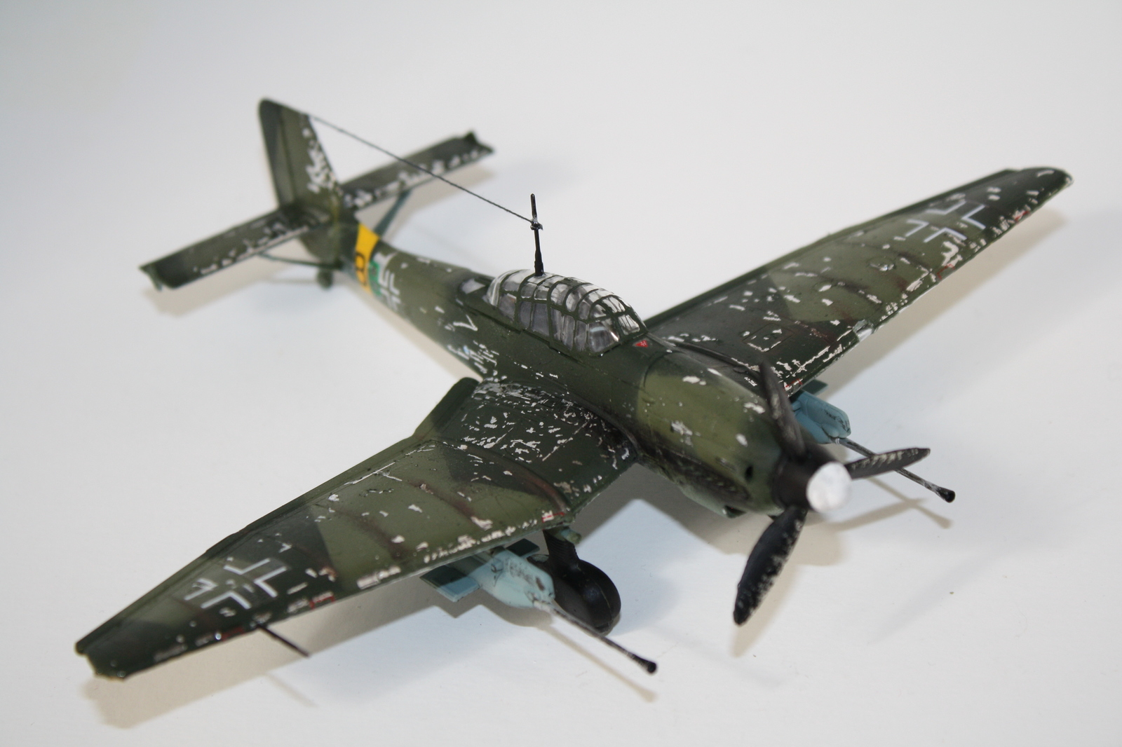 Ju87 G-1 STUKA - My, Scale model, Prefabricated model, Aviation, The Second World War, Scale 72, Stand modeling, Longpost