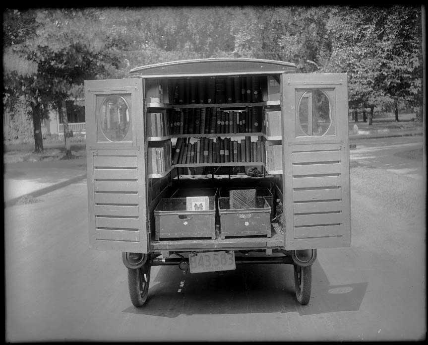 Library on wheels - Library, Story, Old photo, Longpost