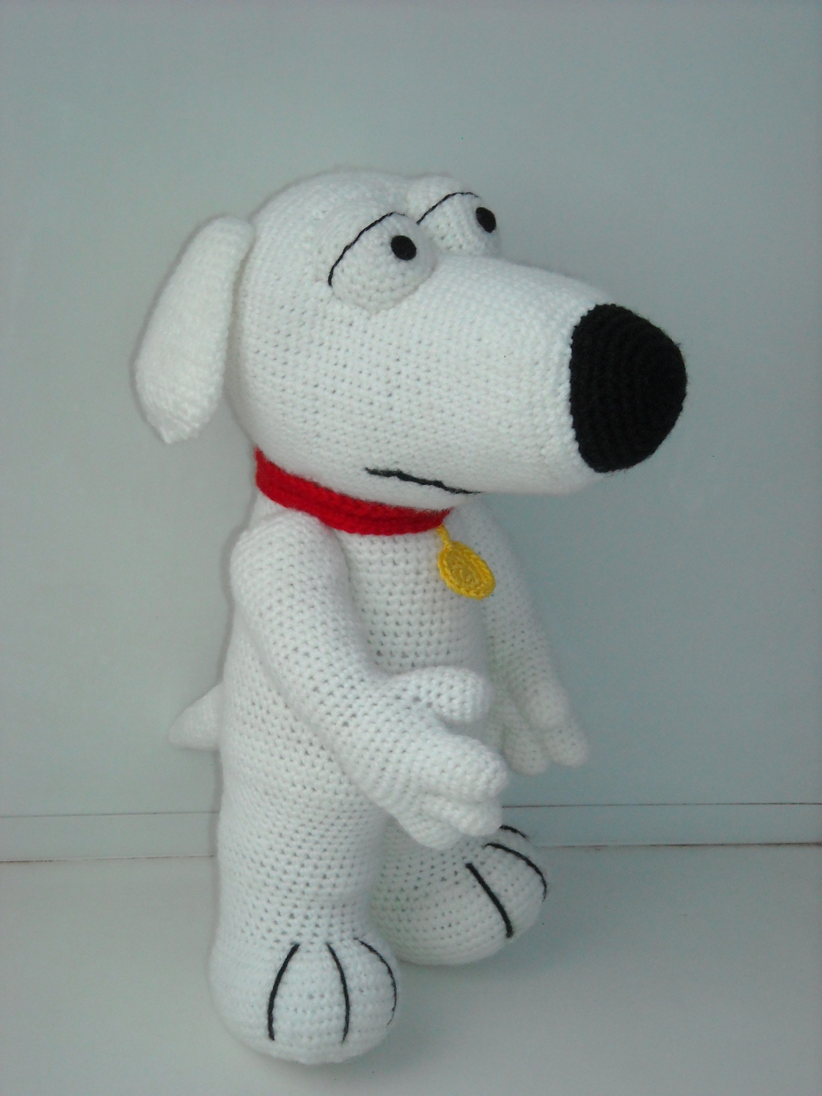 Knitted Brian - My, Brian Griffin, Longpost, Needlework without process, 