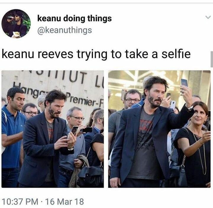 Keanu does things - Keanu Reeves, Longpost, Twitter, , Screenshot