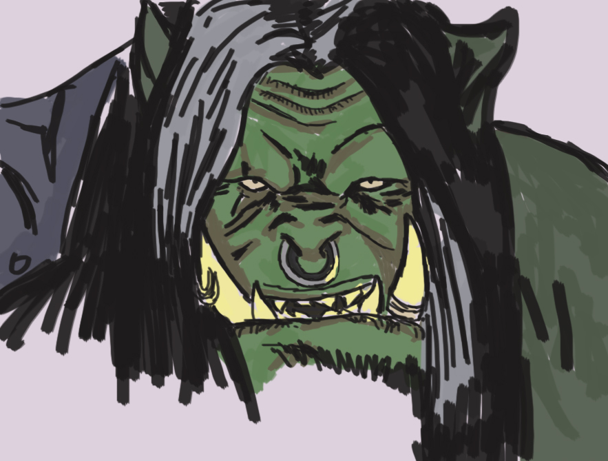 Orc Thunder - My, Orcs, World of warcraft, Drawing