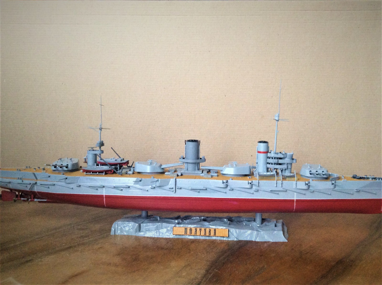 Model battleship Poltava - My, , Models, Stand modeling, Longpost, Ship