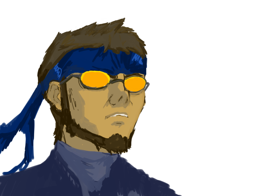 Solid Gendo... - Evangelion, Ikari Gendo, Crossover, Metal gear solid, Solid snake, Anime, Art