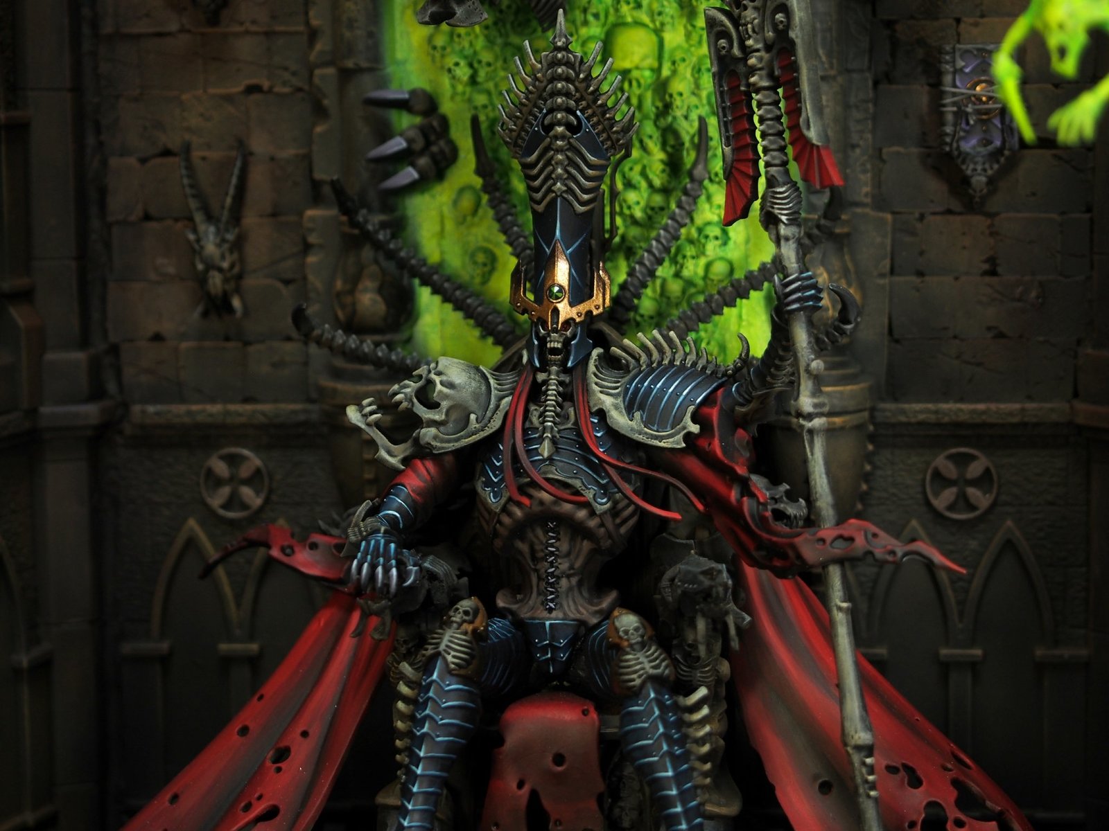 Throne of Deathlord by KitayamaPainting - Warhammer: age of sigmar, Alliance of Death, Nagash, Miniature, Longpost