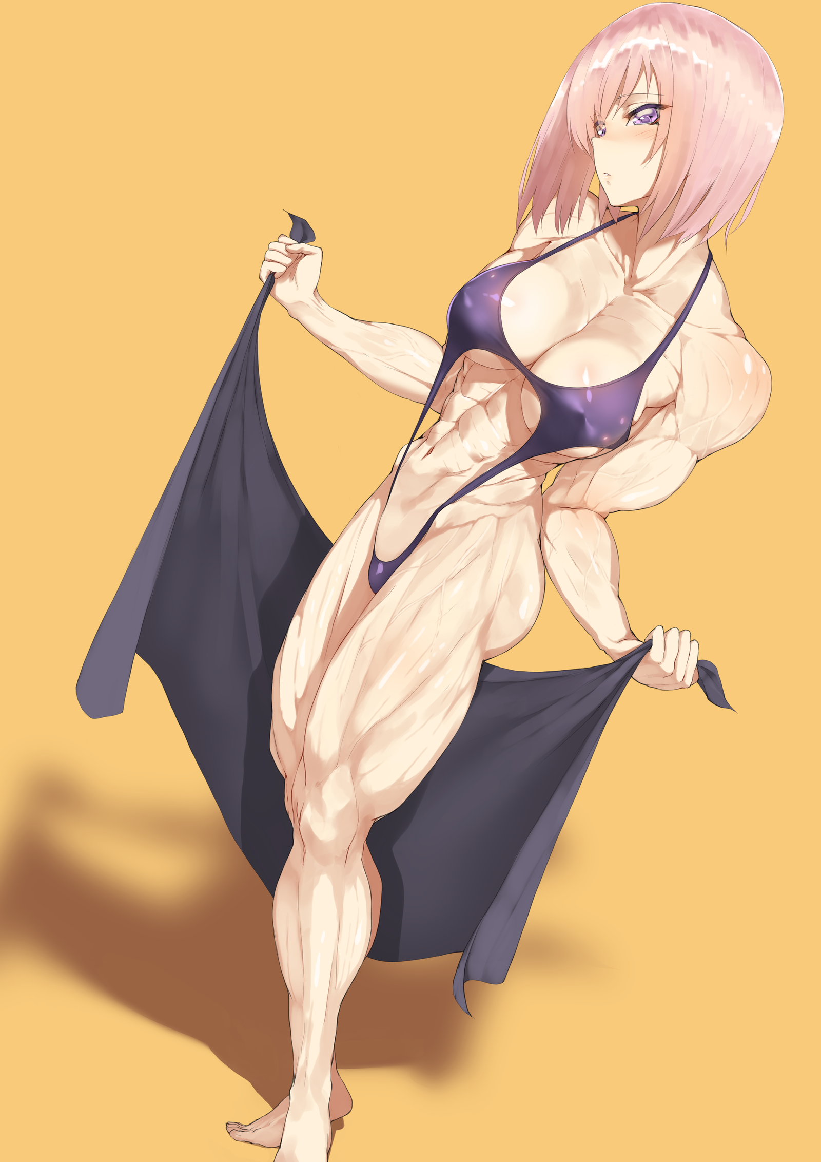 Fate/Grand Order: Mash - Throtem, Art, Strong girl, Anime, Anime art, Fate grand order, Mashu Kyrielight, Sports girls