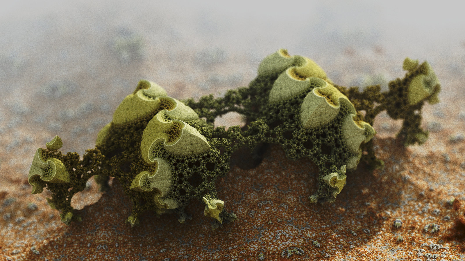 Alien organisms - 3d-Art, Фракталы, Фрактал-Арт, 3d-Фракталы, 3D, Абстракция, DeviantArt, Mandelbulb 3D, Длиннопост