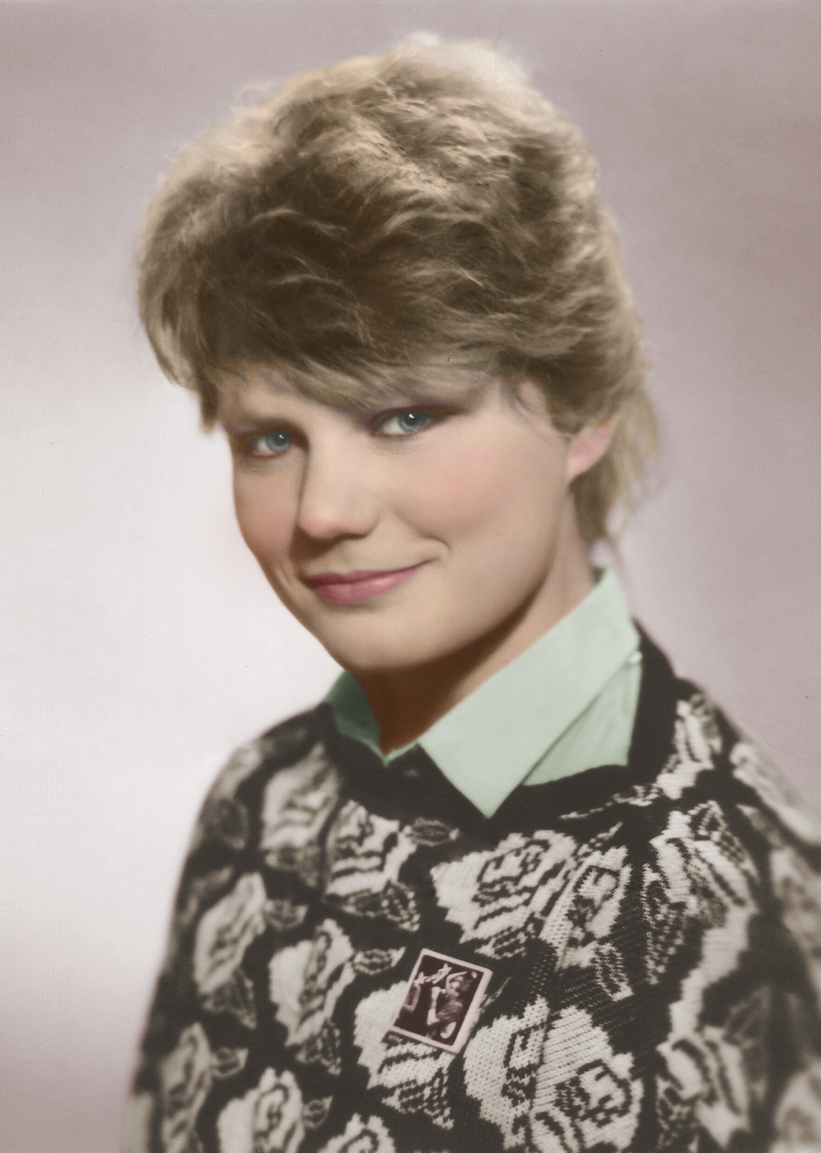 Colorization of a female portrait. - My, Colorization, Photo restoration, , Old photo, The photo, Longpost