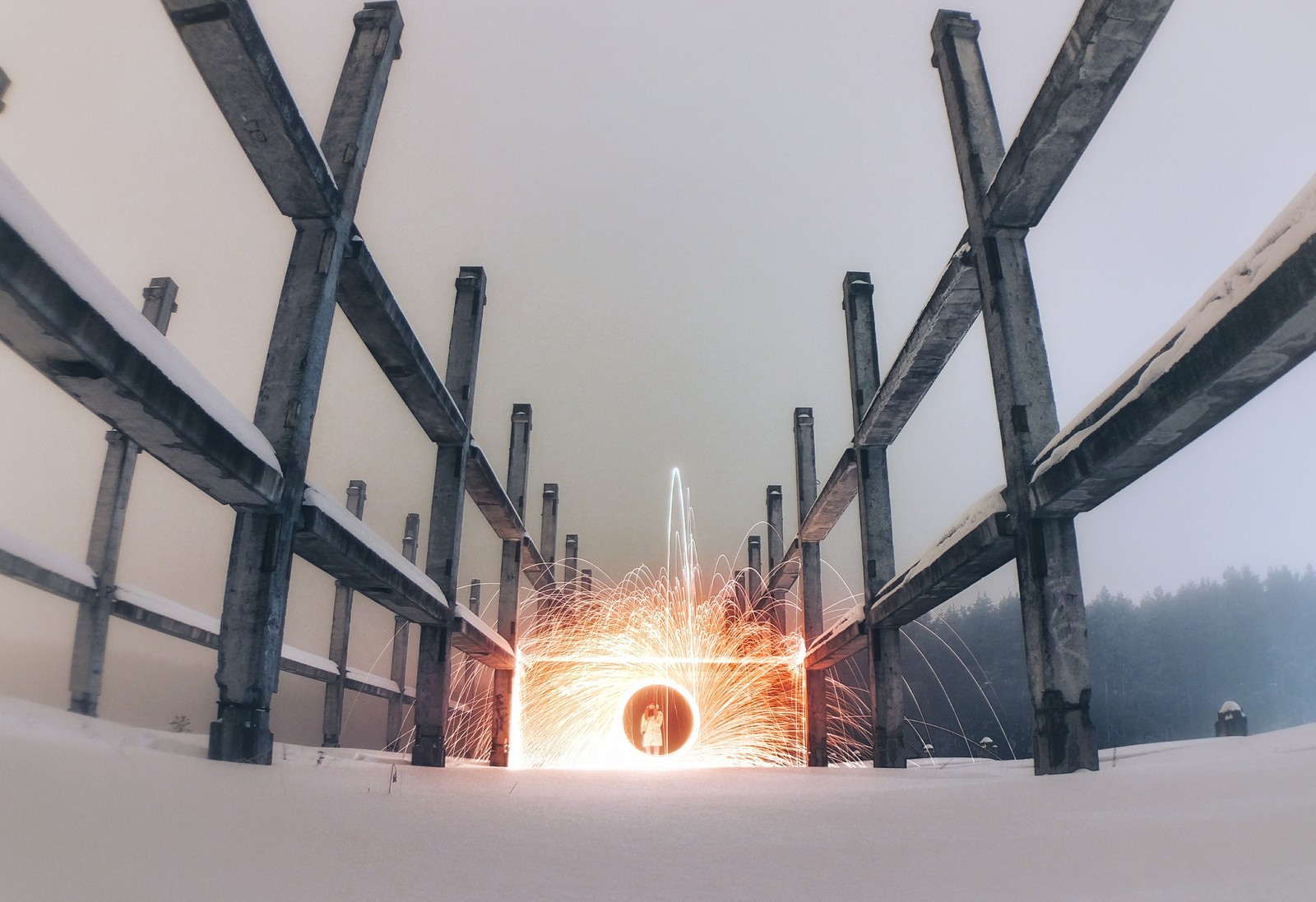 Long exposure 2 - My, Mobile photography, Steel wool, Long exposure, Longpost