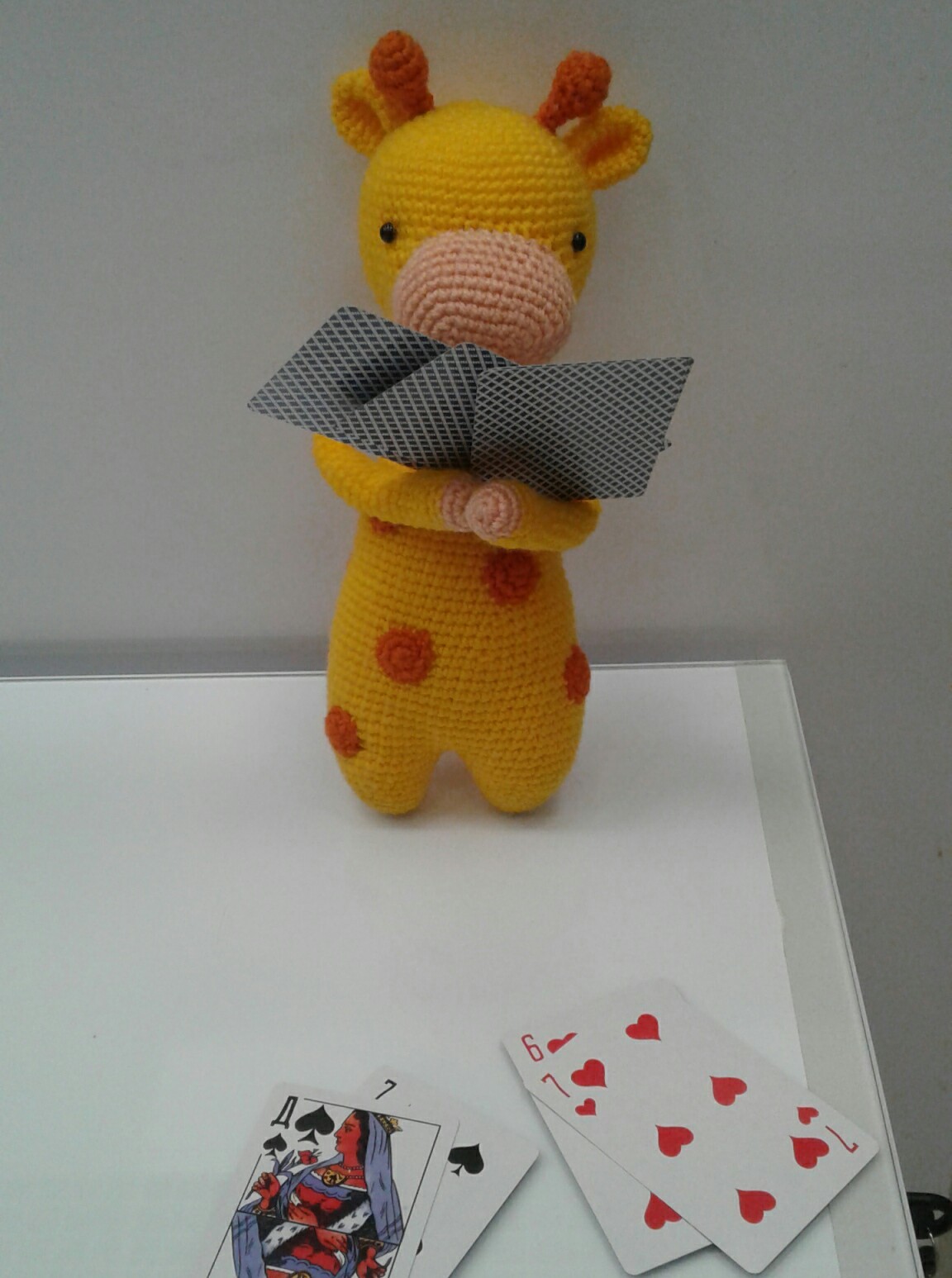 Giraffe Gerard - My, Amigurumi, Giraffe, Knitted toys, Hobby, Crochet, Longpost