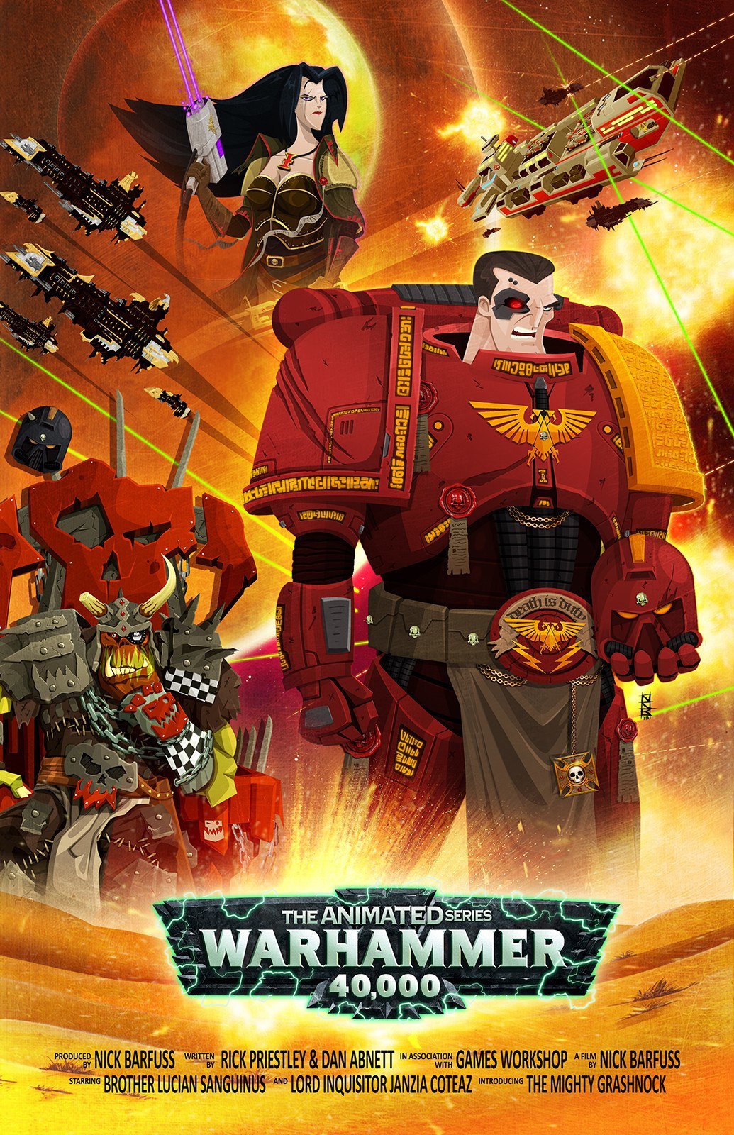 Poster for a cartoon based on the Warhammer 40k universe - Warhammer 40k, Fake, Poster, Wh Art