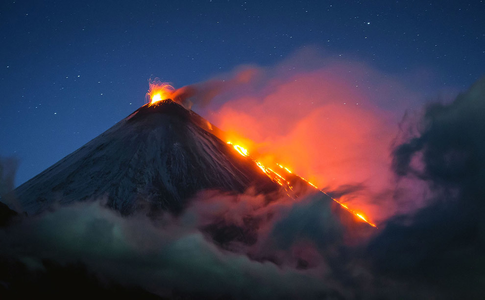 Volcanoes of Kamchatka - Kamchatka, Russia, Volcano, The mountains, Nature, Longpost