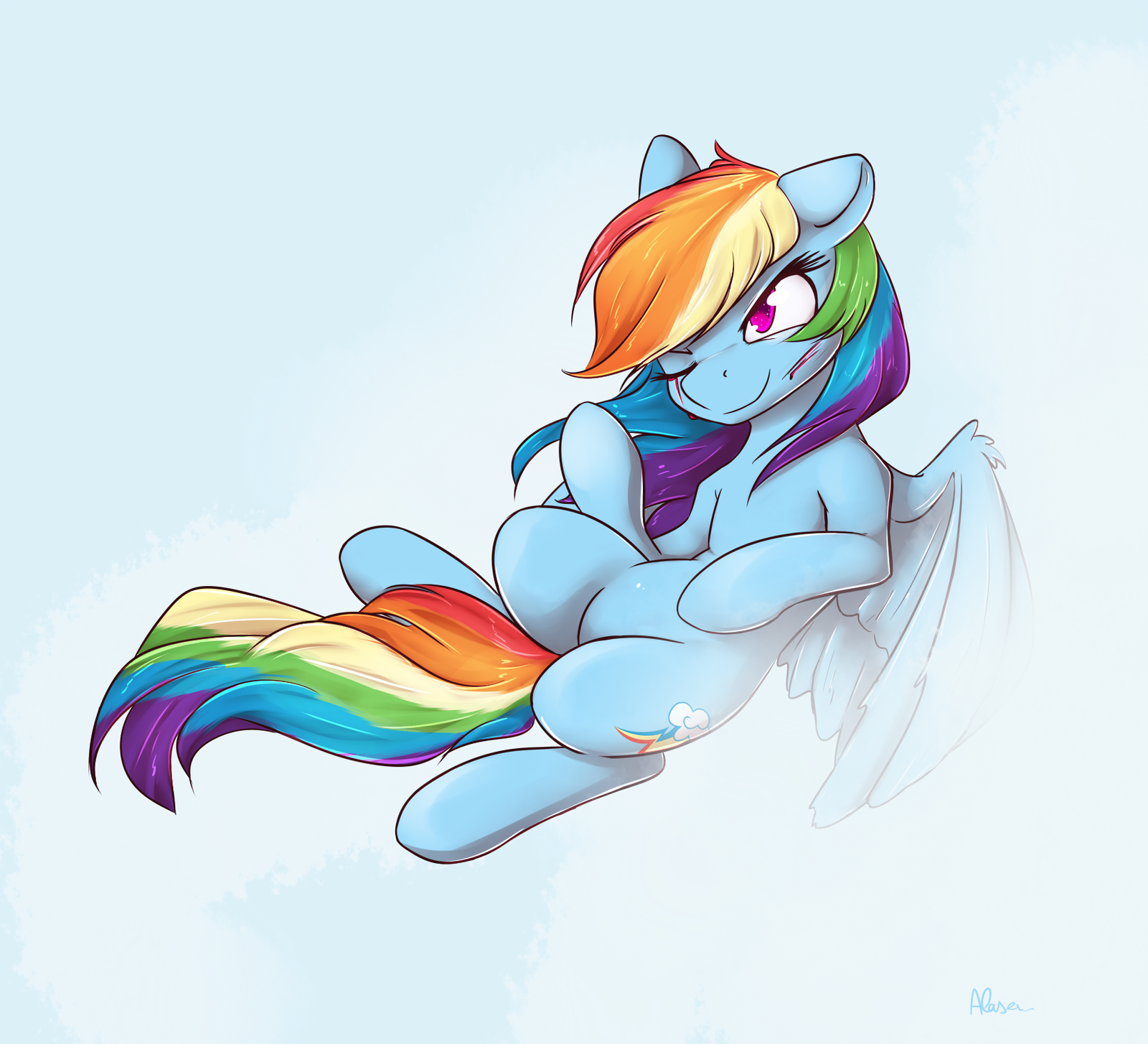 Time To Be Awesome - My little pony, PonyArt, Rainbow dash, Alasou