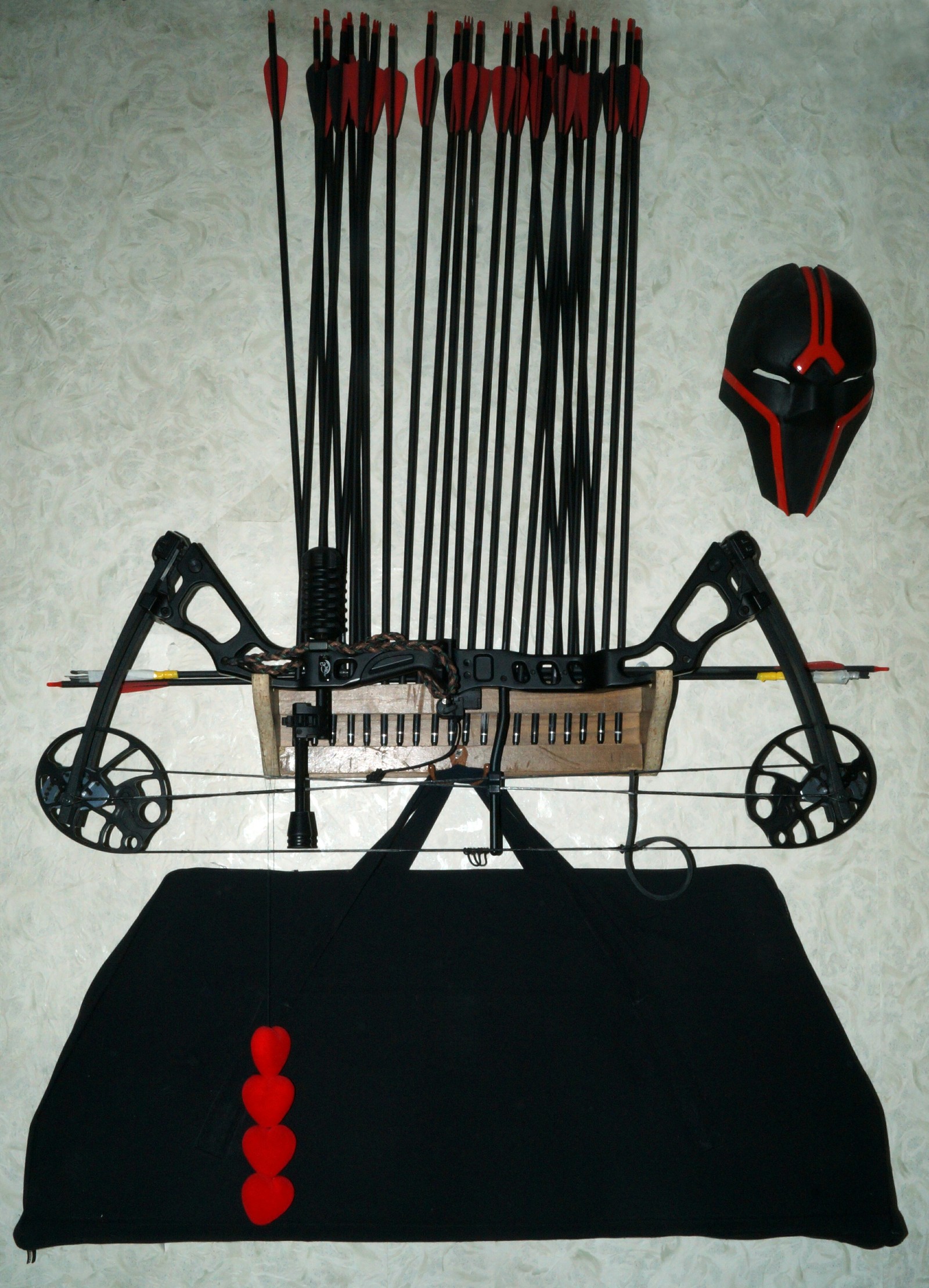 Young archer set. - My, Block bow, Archery, Needlework without process, Longpost